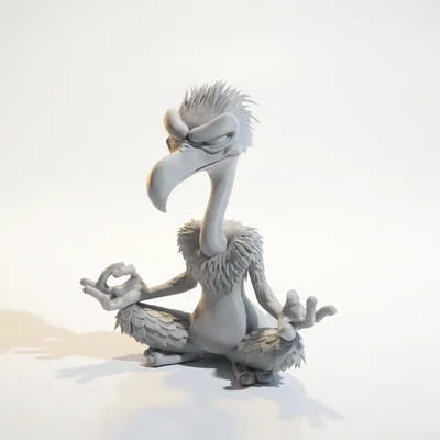 Mô hình Kền Kền Thiền Định 3D Printable độc đáo