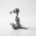 Mô hình Kền Kền Thiền Định 3D Printable độc đáo - Thumbnail 4