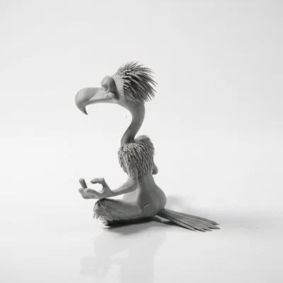 Mô hình Kền Kền Thiền Định 3D Printable độc đáo