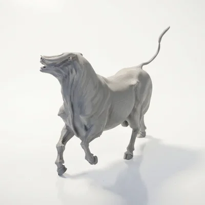 Mô hình tượng Trâu hoang dã in 3D