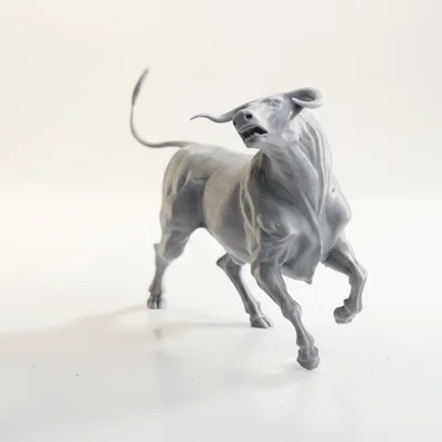 Mô hình tượng Trâu hoang dã in 3D