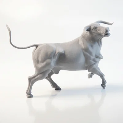 Mô hình tượng Trâu hoang dã in 3D
