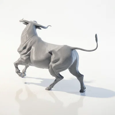 Mô hình tượng Trâu hoang dã in 3D