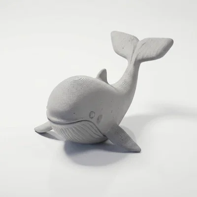 Mô Hình Điêu Khắc Cá Voi 3D Tinh Xảo