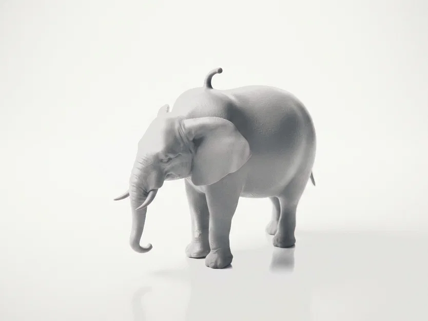Mô hình chú voi Watermelephant in 3D độc đáo - Image 1