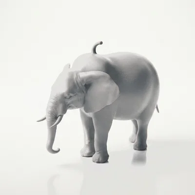 Mô hình chú voi Watermelephant in 3D độc đáo