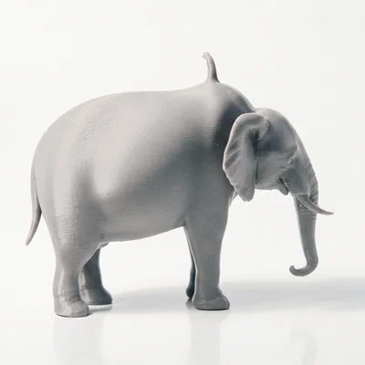 Mô hình chú voi Watermelephant in 3D độc đáo