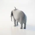 Mô hình chú voi Watermelephant in 3D độc đáo - Thumbnail 4