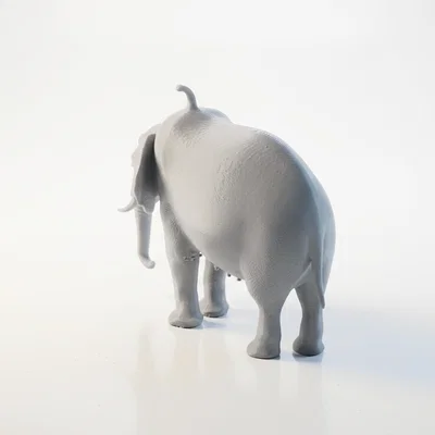 Mô hình chú voi Watermelephant in 3D độc đáo