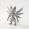 Mô Hình Tượng Cáo Bionic Có Cánh In 3D (Winged Bionic Fox Figurine) - Thumbnail 1