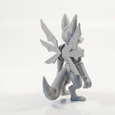 Mô Hình Tượng Cáo Bionic Có Cánh In 3D (Winged Bionic Fox Figurine)
