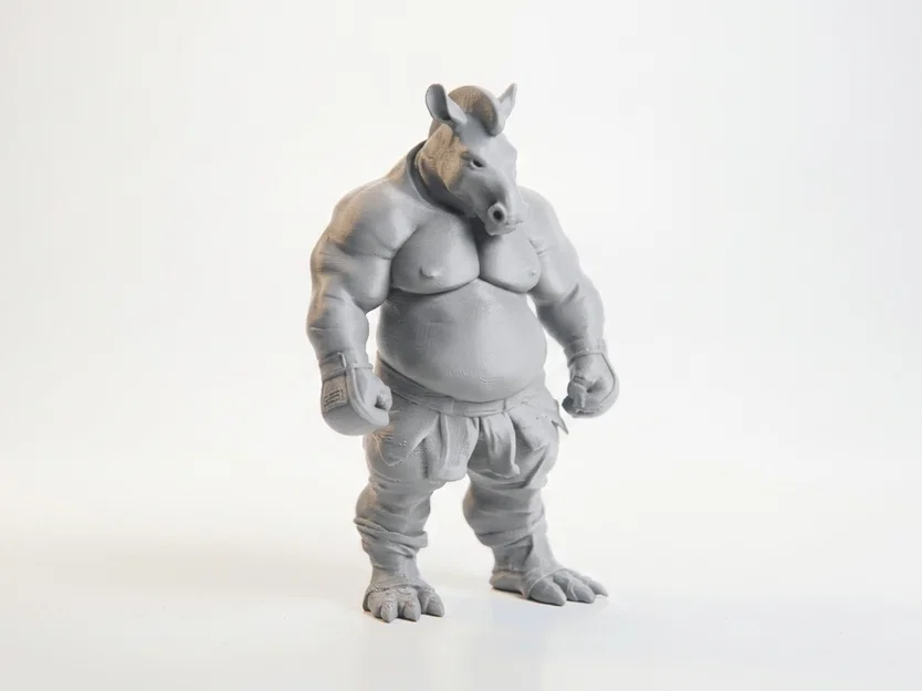 Mô hình 3D Chiến binh Ngựa vằn - Zebra Man Warrior Figurine - Image 2