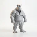 Mô hình 3D Chiến binh Ngựa vằn - Zebra Man Warrior Figurine - Thumbnail 2