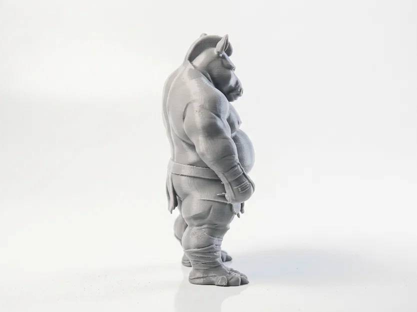 Mô hình 3D Chiến binh Ngựa vằn - Zebra Man Warrior Figurine - Image 3