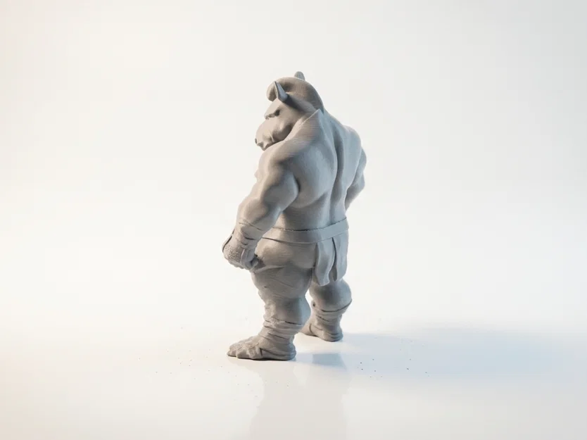 Mô hình 3D Chiến binh Ngựa vằn - Zebra Man Warrior Figurine - Image 4