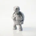 Mô hình chú Rùa lo âu dễ thương - File in 3D sưu tầm - Thumbnail 1