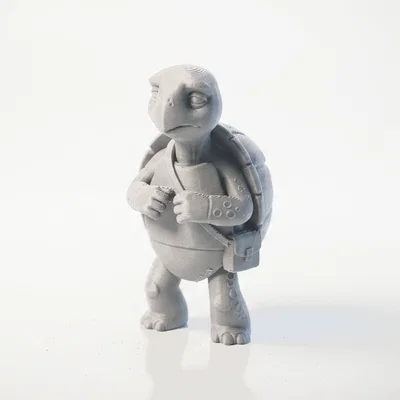 Mô hình chú Rùa lo âu dễ thương - File in 3D sưu tầm