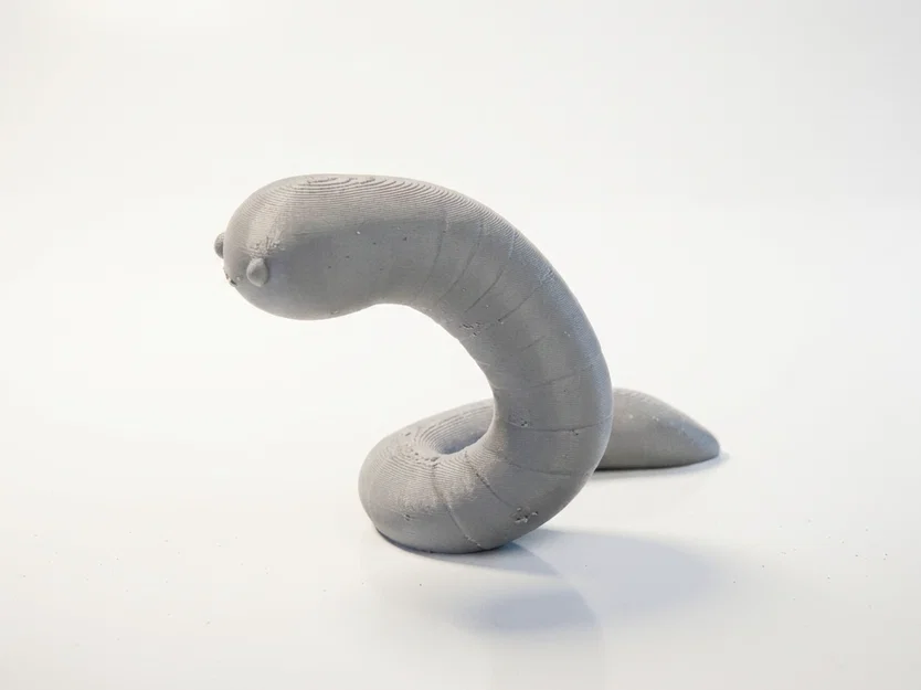 Mô hình tượng trang trí chú giun đất 3D Printable - Image 1