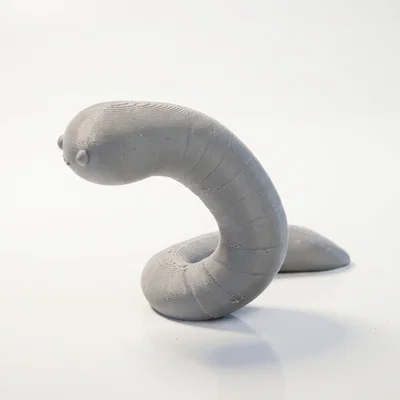 Mô hình tượng trang trí chú giun đất 3D Printable