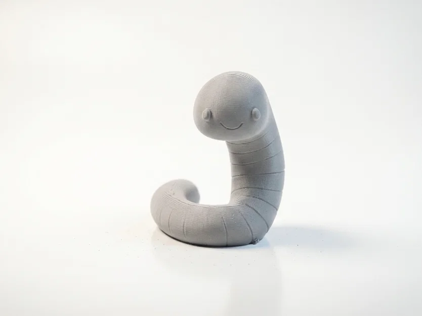 Mô hình tượng trang trí chú giun đất 3D Printable - Image 2