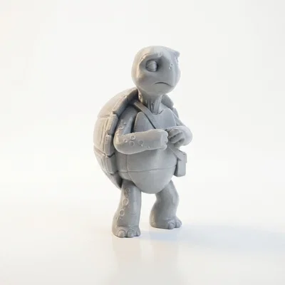 Mô hình chú Rùa lo âu dễ thương - File in 3D sưu tầm