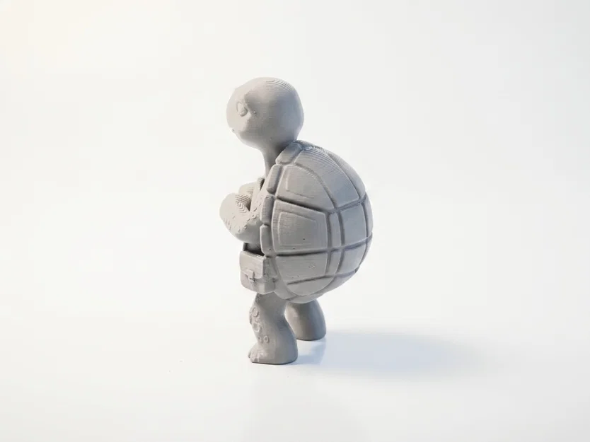 Mô hình chú Rùa lo âu dễ thương - File in 3D sưu tầm - Image 4
