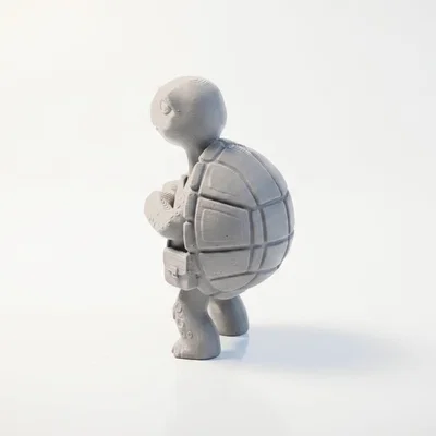 Mô hình chú Rùa lo âu dễ thương - File in 3D sưu tầm