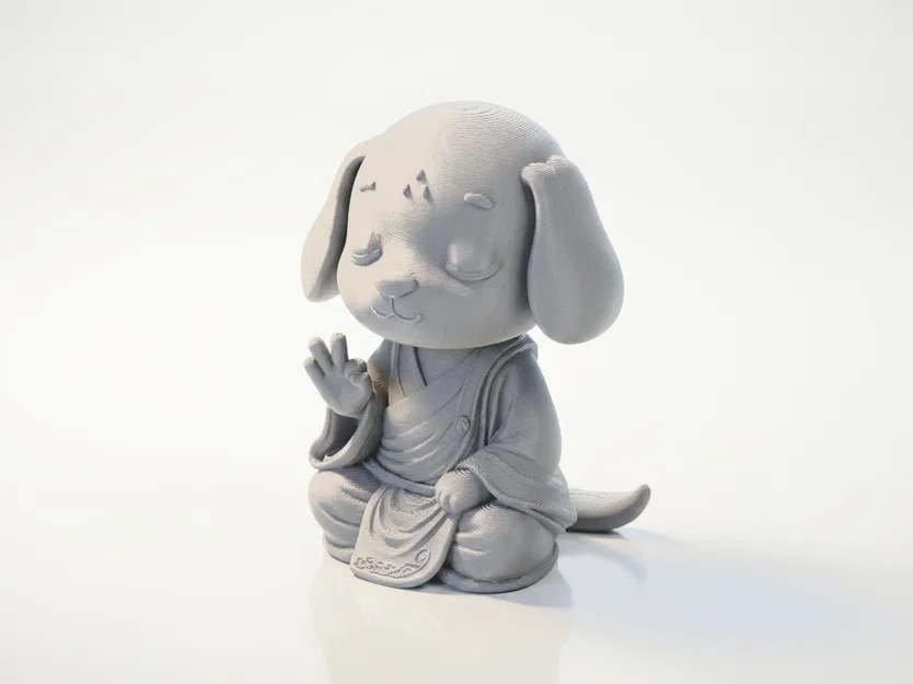 Mô hình Chú Chó Thiền Zen Buddha in 3D - Image 1