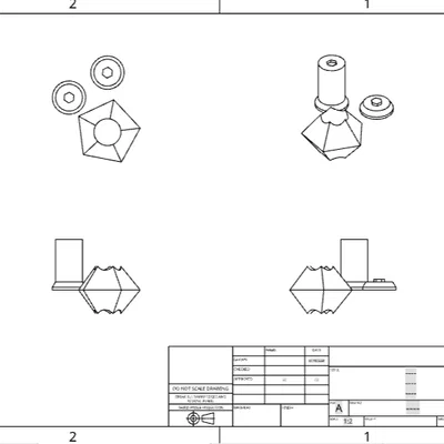 Decagon Spinner Fidget - Đồ chơi xoay độc đáo từ in 3D