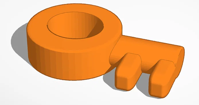 Mô hình chìa khóa 3D Low Poly độc đáo - File in 3D trang trí - Image 1