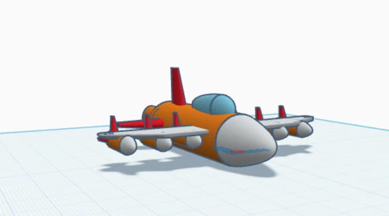 Mô hình máy bay chiến đấu 3D (War Plane Basic) đơn giản dễ in - Image 1