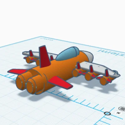 Mô hình máy bay chiến đấu 3D (War Plane Basic) đơn giản dễ in