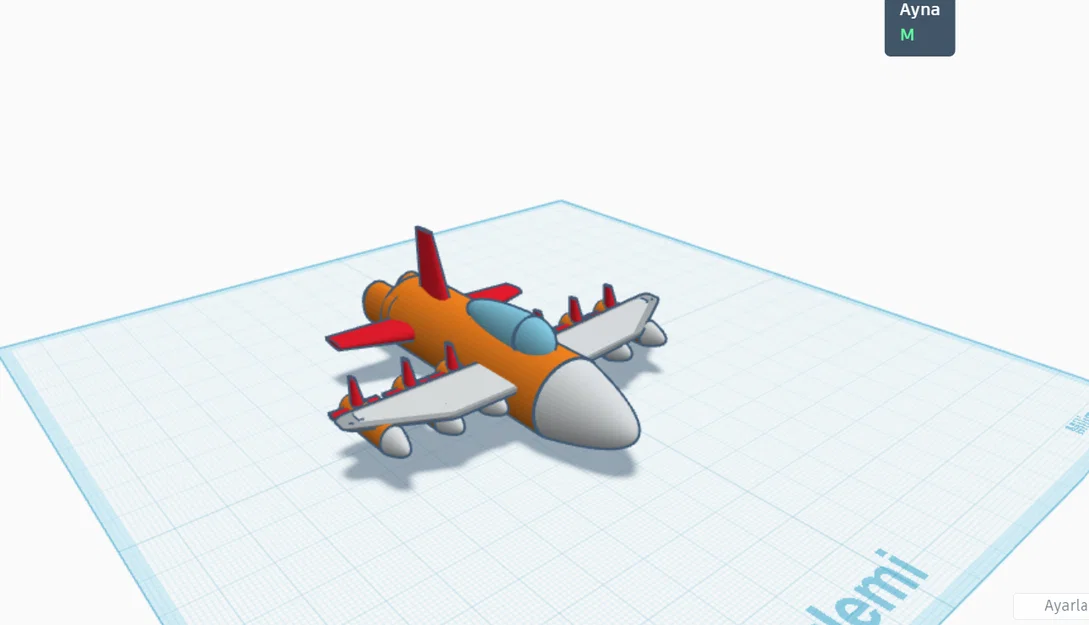 Mô hình máy bay chiến đấu 3D (War Plane Basic) đơn giản dễ in - Image 3