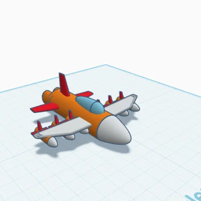 Mô hình máy bay chiến đấu 3D (War Plane Basic) đơn giản dễ in