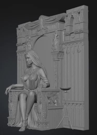 Mô hình in 3D Reggina: Nữ hoàng uy quyền trong phong cách fantasy - Image 2