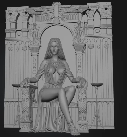 Mô hình in 3D Reggina: Nữ hoàng uy quyền trong phong cách fantasy - Image 3