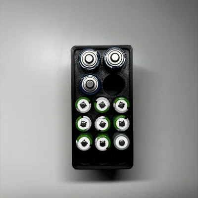Khay Đựng Pin Gridfinity – 4 Pin AA & 12 Pin AAA
