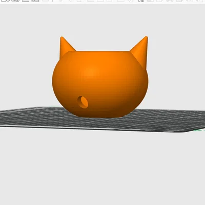 Chậu cây hình mèo Kawaii 3D dễ thương có lỗ thoát nước