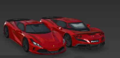 Mô hình xe Ferrari F80 Tributo in 3D chi tiết cực đẹp - Image 1