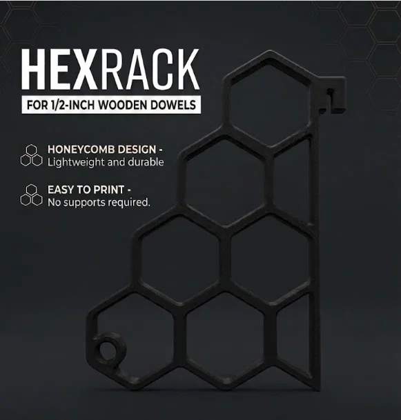 Giá Đỡ Cuộn Nhựa HexRack Shelf Spool Holder - Image 1