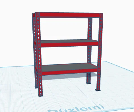Mô hình kệ để đồ 3 tầng (Garage Shelf) cho không gian làm việc - Image 2