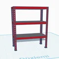 Mô hình kệ để đồ 3 tầng (Garage Shelf) cho không gian làm việc - Thumbnail 2
