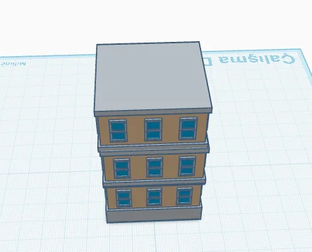 Mô hình kiến trúc tòa nhà chung cư (Apartment) dùng cho in 3D - Image 1