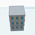 Mô hình kiến trúc tòa nhà chung cư (Apartment) dùng cho in 3D - Thumbnail 1