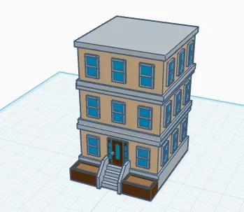 Mô hình kiến trúc tòa nhà chung cư (Apartment) dùng cho in 3D - Image 2