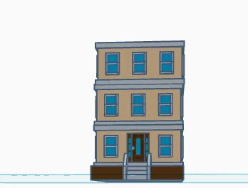 Mô hình kiến trúc tòa nhà chung cư (Apartment) dùng cho in 3D - Image 3