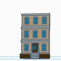 Mô hình kiến trúc tòa nhà chung cư (Apartment) dùng cho in 3D - Thumbnail 3