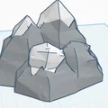 Mô hình trang trí núi đá 3D - Thiết kế phong cách Low-poly tinh tế - Thumbnail 1