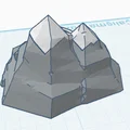 Mô hình trang trí núi đá 3D - Thiết kế phong cách Low-poly tinh tế - Thumbnail 2