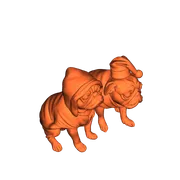 Mô hình chó Pug Giáng sinh (Christmas Pug) đáng yêu để in 3D - Image 1